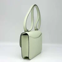 Hermes Women Constance 24 Bag Epsom Leather-LimeSilver (1)