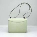 Hermes Women Constance 24 Bag Epsom Leather-Lime/Silver