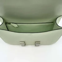 Hermes Women Constance 24 Bag Epsom Leather-LimeSilver (1)