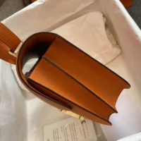 Hermes Women Constance 24 Bag Epsom Leather-OrangeGold (1)