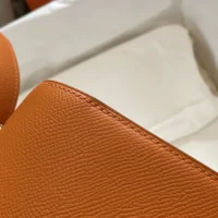 Hermes Women Constance 24 Bag Epsom Leather-OrangeGold (1)