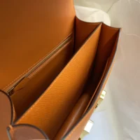 Hermes Women Constance 24 Bag Epsom Leather-OrangeGold (1)