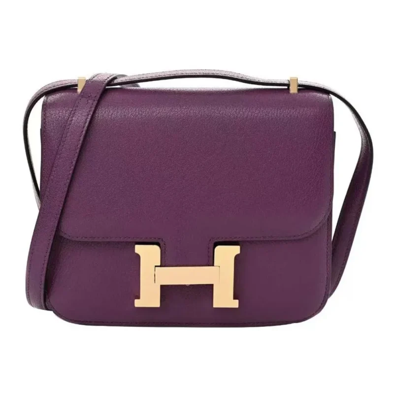 Hermes Women Constance 24 Bag Epsom Leather-Purple
