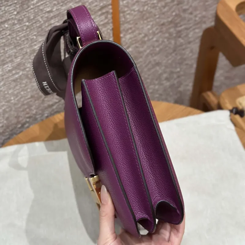 Hermes Women Constance 24 Bag Epsom Leather-Purple