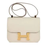 Hermes Women Constance 24 Bag Epsom Leather-White