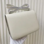 Hermes Women Constance 24 Bag Epsom Leather-White