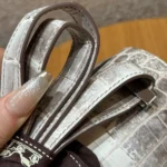 Hermes Women Constance 24 Himalaya Matte Niloticus Crocodile Palladium Hardware