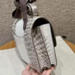 Hermes Women Constance 24 Himalaya Matte Niloticus Crocodile Palladium Hardware