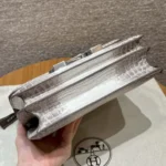 Hermes Women Constance 24 Himalaya Matte Niloticus Crocodile Palladium Hardware