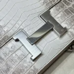 Hermes Women Constance 24 Himalaya Matte Niloticus Crocodile Palladium Hardware