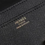 Hermes Women Constance Long To Go in Epsom Leather-Black/Gold