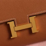 Hermes Women Constance Long To Go in Epsom Leather-Brown