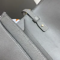 Hermes Women Constance Long To Go in Epsom Leather-GreyGold (1)
