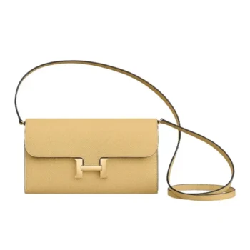 Hermes Women Constance Long To Go in Epsom Leather-Yellow