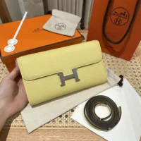 Hermes Women Constance Long To Go in Epsom Leather-YellowGold (1)
