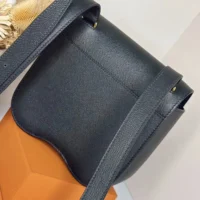 Hermes Women Della Cavalleria Mini Bag Epsom Leather-BlackGold (1)