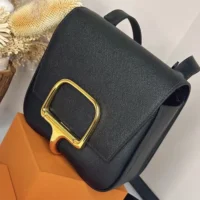 Hermes Women Della Cavalleria Mini Bag Epsom Leather-BlackGold (1)