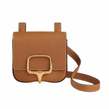 Hermes Women Della Cavalleria Mini Bag Epsom Leather-Brown
