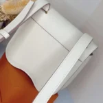 Hermes Women Della Cavalleria Mini Bag Epsom Leather-White/Gold