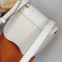 Hermes Women Della Cavalleria Mini Bag Epsom Leather-WhiteGold (1)