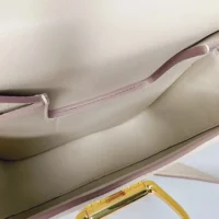 Hermes Women Della Cavalleria Mini Bag Epsom Leather-WhiteGold (1)