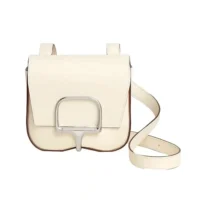 Hermes Women Della Cavalleria Mini Bag Epsom Leather-White