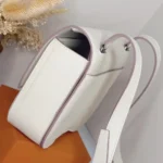 Hermes Women Della Cavalleria Mini Bag Epsom Leather-White/Silver