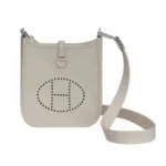 Hermes Damen Evelyne 16 Amazone in Clemence Leder-Beige