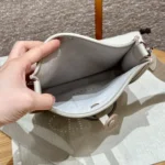 Hermes Damen Evelyne 16 Amazone in Clemence Leder-Beige