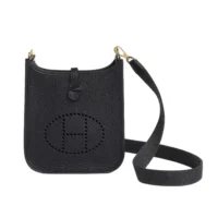 Hermes Women Evelyne 16 Amazone in Clemence Leather-Black