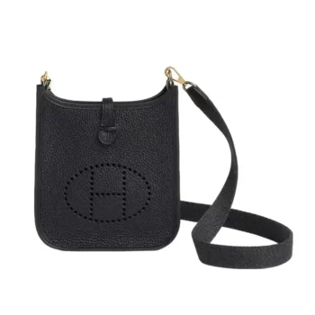 Hermes Women Evelyne 16 Amazone in Clemence Leather-Black