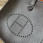 Hermes Women Evelyne 16 Amazone in Clemence Leather-Black/Silver