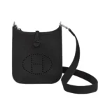 Hermes Women Evelyne 16 Amazone in Clemence Leather-Black/Silver