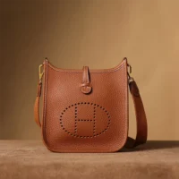 Hermes Women Evelyne 16 Amazone in Clemence Leather-BrownGold (10)