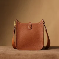 Hermes Women Evelyne 16 Amazone in Clemence Leather-BrownGold (10)