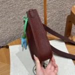 Hermes Women Evelyne 16 Amazone in Clemence Leather-Maroon