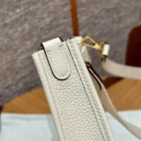 Hermes Women Evelyne 16 Amazone in Clemence Leather-WhiteGold (1)