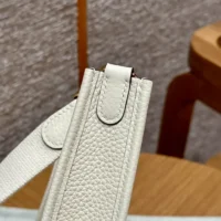 Hermes Women Evelyne 16 Amazone in Clemence Leather-WhiteGold (1)