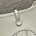 Hermes Women Evelyne 16 Amazone in Clemence Leather-White