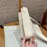 Hermes Women Evelyne 16 Amazone in Clemence Leather-White/Silver