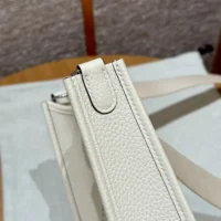 Hermes Women Evelyne 16 Amazone in Clemence Leather-WhiteSilver (1)