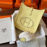Hermes Women Evelyne 16 Amazone in Clemence Leather-Yellow