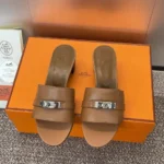 Hermes Women Gigi 50 Sandal-Brown H231063Z