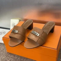 Hermes Women Gigi 50 Sandal-Brown H231063Z (1)