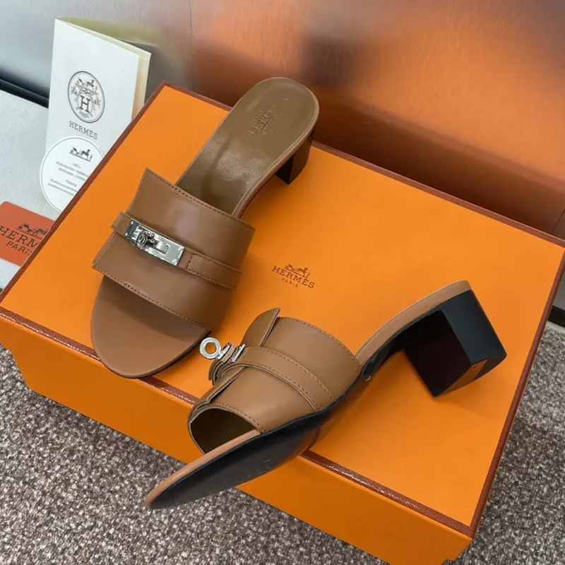 Hermes Women Gigi 50 Sandal-Brown H231063Z