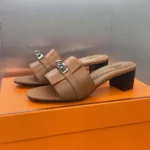 Hermes Women Gigi 50 Sandal-Brown H231063Z
