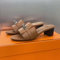 Hermes Women Gigi 50 Sandal-Brown H231063Z (1)