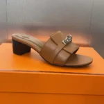 Hermes Women Gigi 50 Sandal-Brown H231063Z