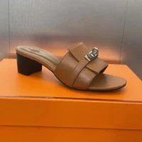 Hermes Women Gigi 50 Sandal-Brown H231063Z (1)