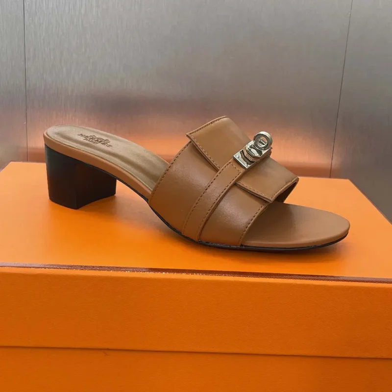 Hermes Women Gigi 50 Sandal-Brown H231063Z